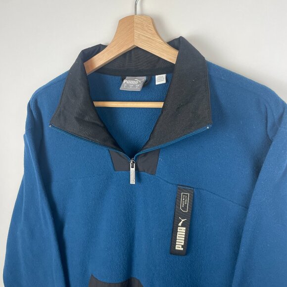 Puma Quarter-Zip Pullover Fleece Sweatshirt - Picture 2 of 6